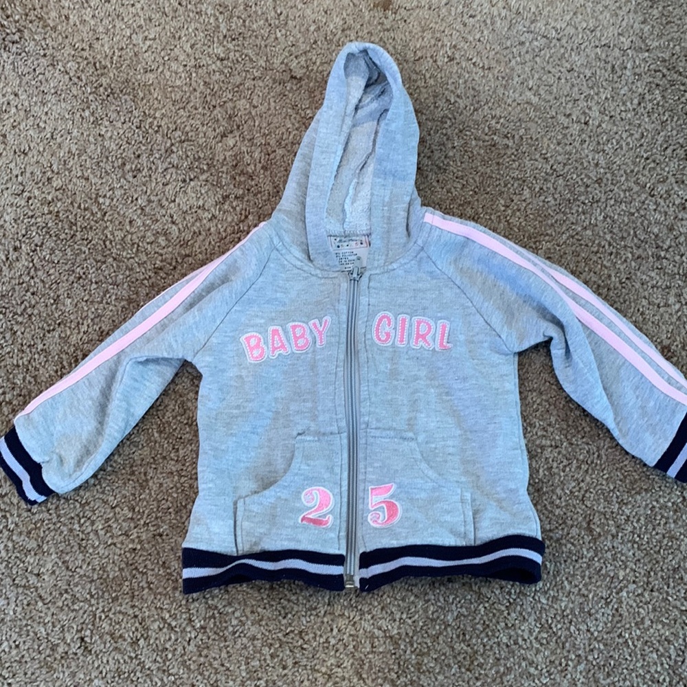 Hooded zip up top